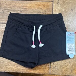 Cat & Jack Black Kids Shorts with White Drawstring